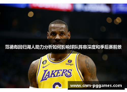 范德彪回归湖人助力分析如何影响球队阵容深度和季后赛前景